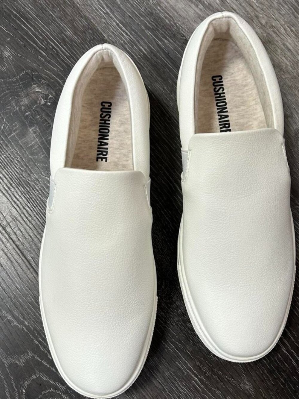 Women's White and Cream Trainers